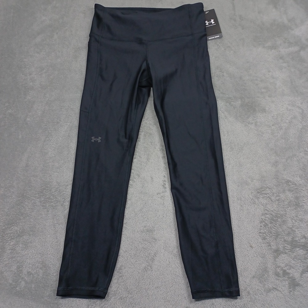 Under Armour Leggings WOmens Medium Black‎ Compression Activewear NWT
